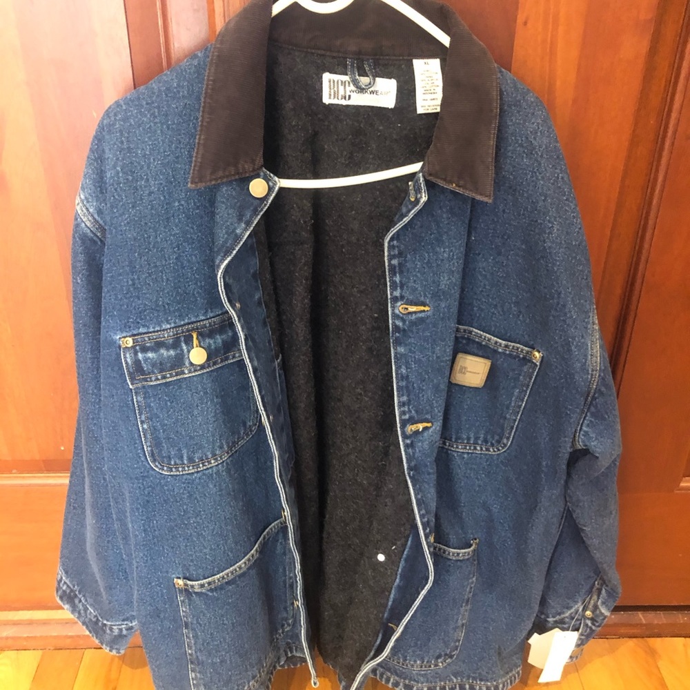 NWT - BCC Workwear Lined Jean Jacket